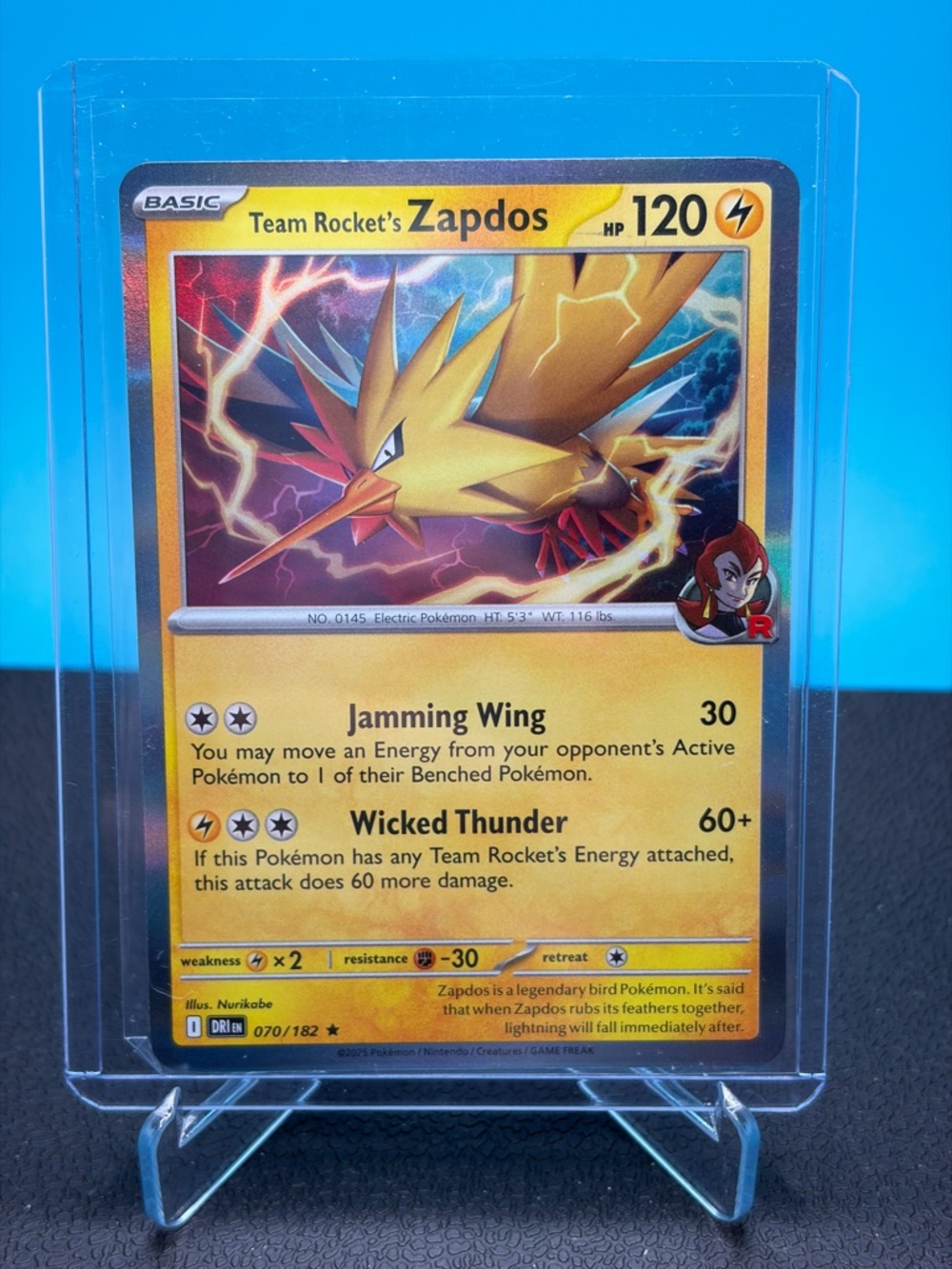 Pokemon Holo Team Rocket's Zapdos